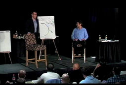 Dr. Paul (left) and David Deangelo at the recorded seminar for "Deep Inner Game"