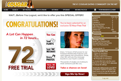 DateACougar.com 2009